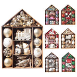 70-Pieces Set: Christmas Tree Decorations Christmas Ball Seasonal Decor - Tophatter Daily Deals