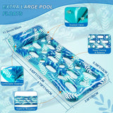 70" x 30" Inflatable Lounge Pool with Headrest Outdoor Recreation - Tophatter Daily Deals