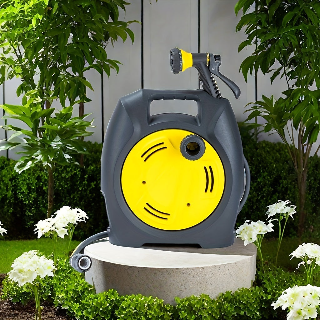 Garden Hose Reel Trolley with Hose Gardening Tools - Tophatter Daily Deals