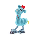 Brushed Velvet Animal Shape Vocal Flamingo Wear-Resistant Bite Resistant Dog Toy Blue 0 - Tophatter Daily Deals