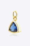 925 Sterling Silver Birthstone Pendant Cobalt Blue One Size Necklaces - Tophatter Daily Deals