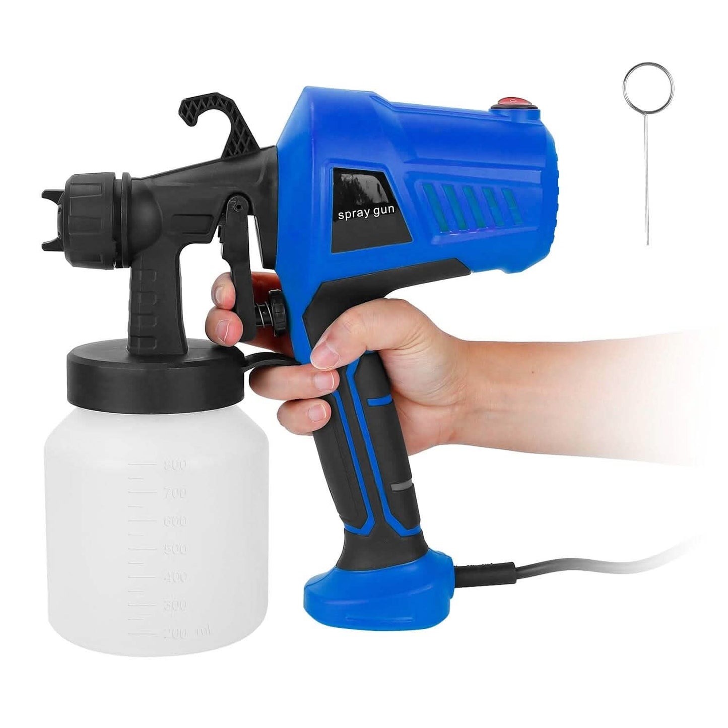700W Electric Paint Sprayer Handheld with 3 Spray Patterns 800ml Home Improvement - Tophatter Daily Deals