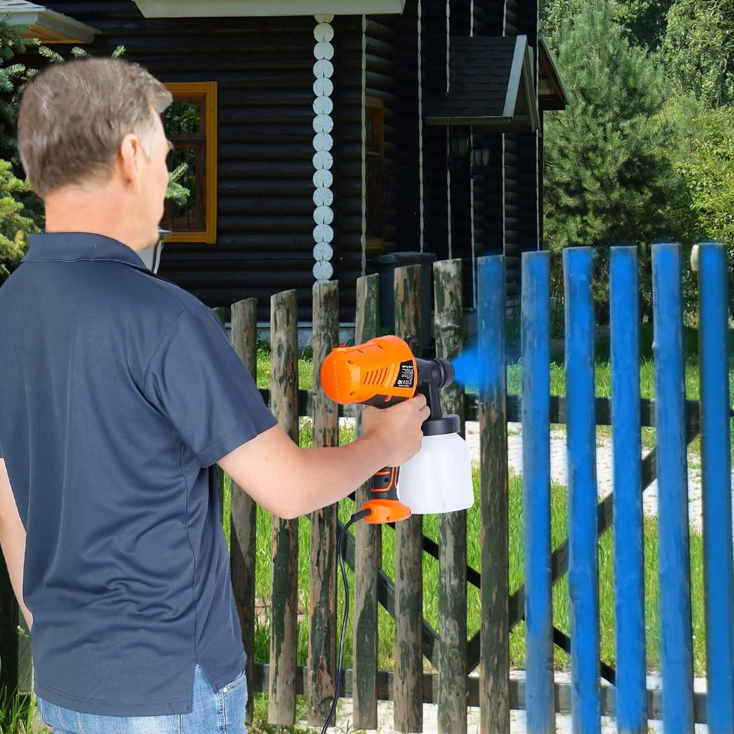 700W Electric Paint Sprayer Handheld with 3 Spray Patterns 800ml Home Improvement - Tophatter Daily Deals