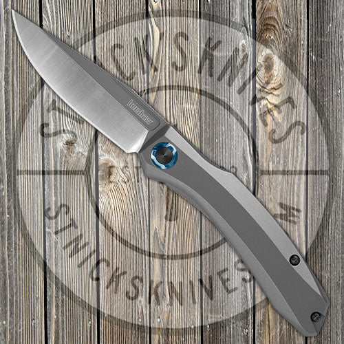 Kershaw Knives Highball - Gray PVD Stainless Handle - D2 Blade - 7010 FOLDING KNIVES - Tophatter Daily Deals