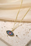 Evil Eye Pendant Gold Plated Chain Necklace Necklaces - Tophatter Daily Deals