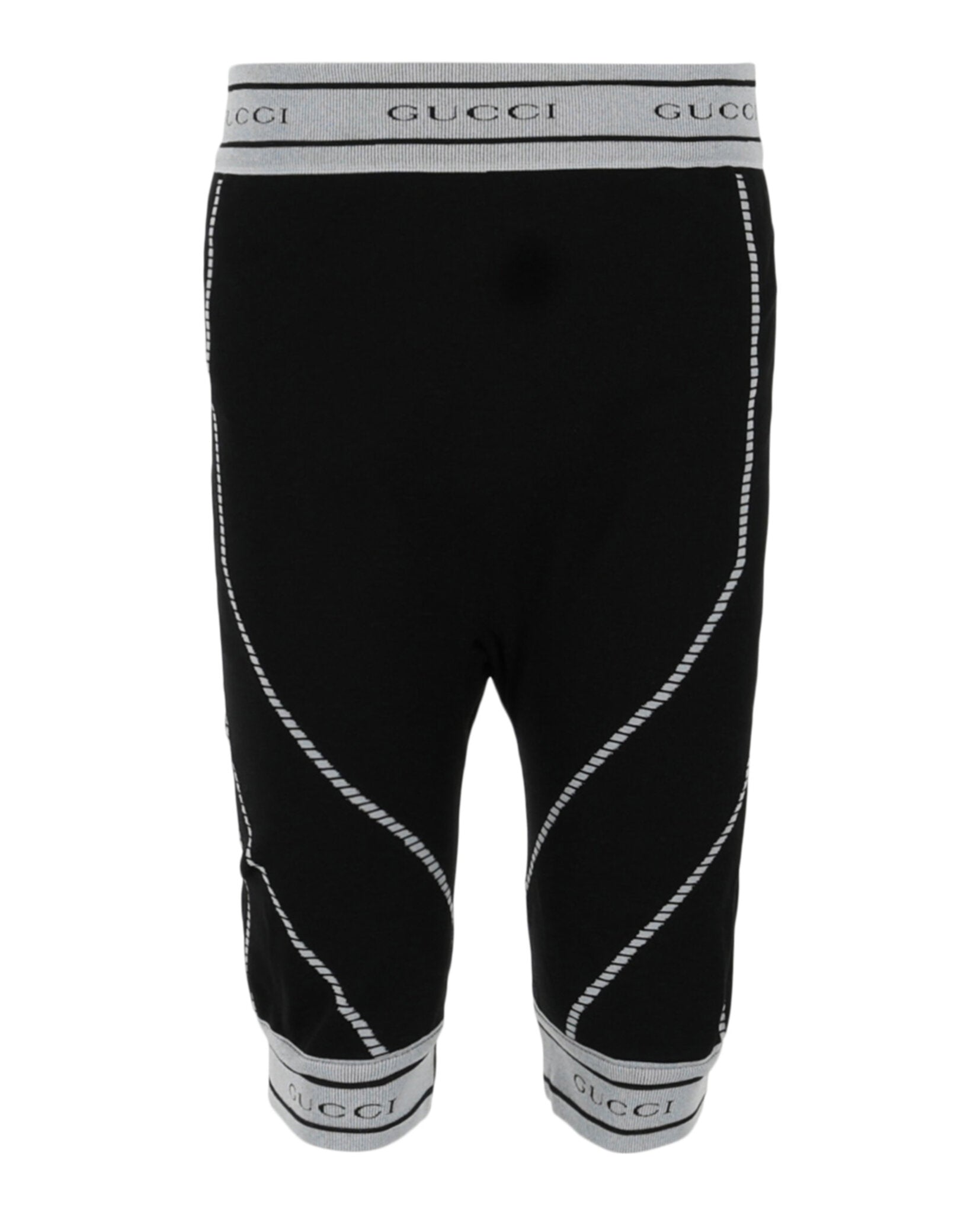 Gucci Jacquard Tubular Jersey Shorts Black Shorts - Tophatter Daily Deals
