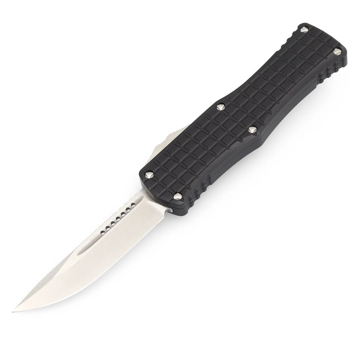 Microtech Hera - Signature Series - Frag Black Chassis - Single Edge Blade - 703-10FRS Automatic Knives - Tophatter Daily Deals