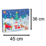 Children's Wooden Winter Wonderland Christmas Advent Calendar | Wood Advent Calendar Advent Calendar For Kids | Santa Claus Playset Advent Calendar Advent Calendar - Tophatter Daily Deals