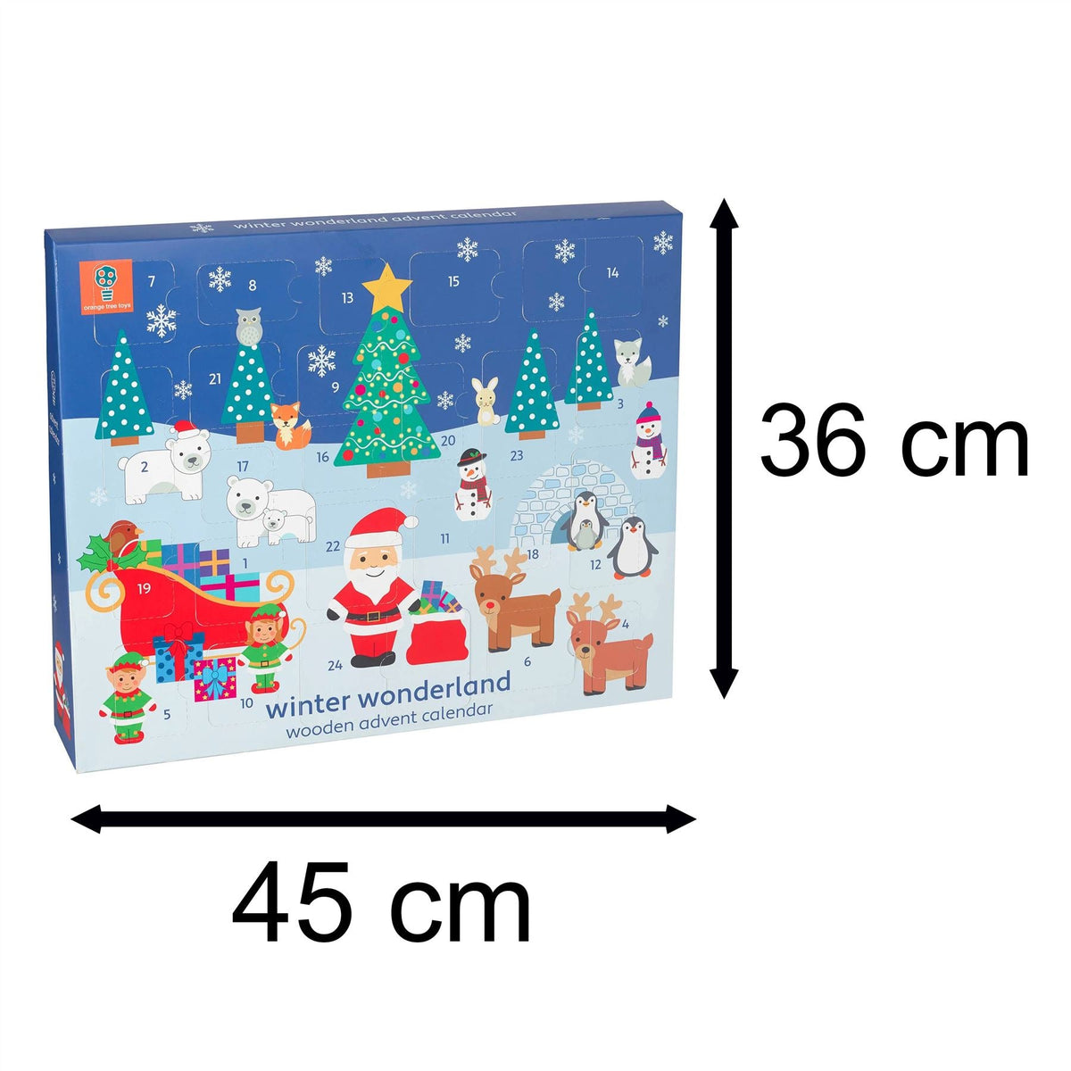 Children's Wooden Winter Wonderland Christmas Advent Calendar | Wood Advent Calendar Advent Calendar For Kids | Santa Claus Playset Advent Calendar Advent Calendar - Tophatter Daily Deals