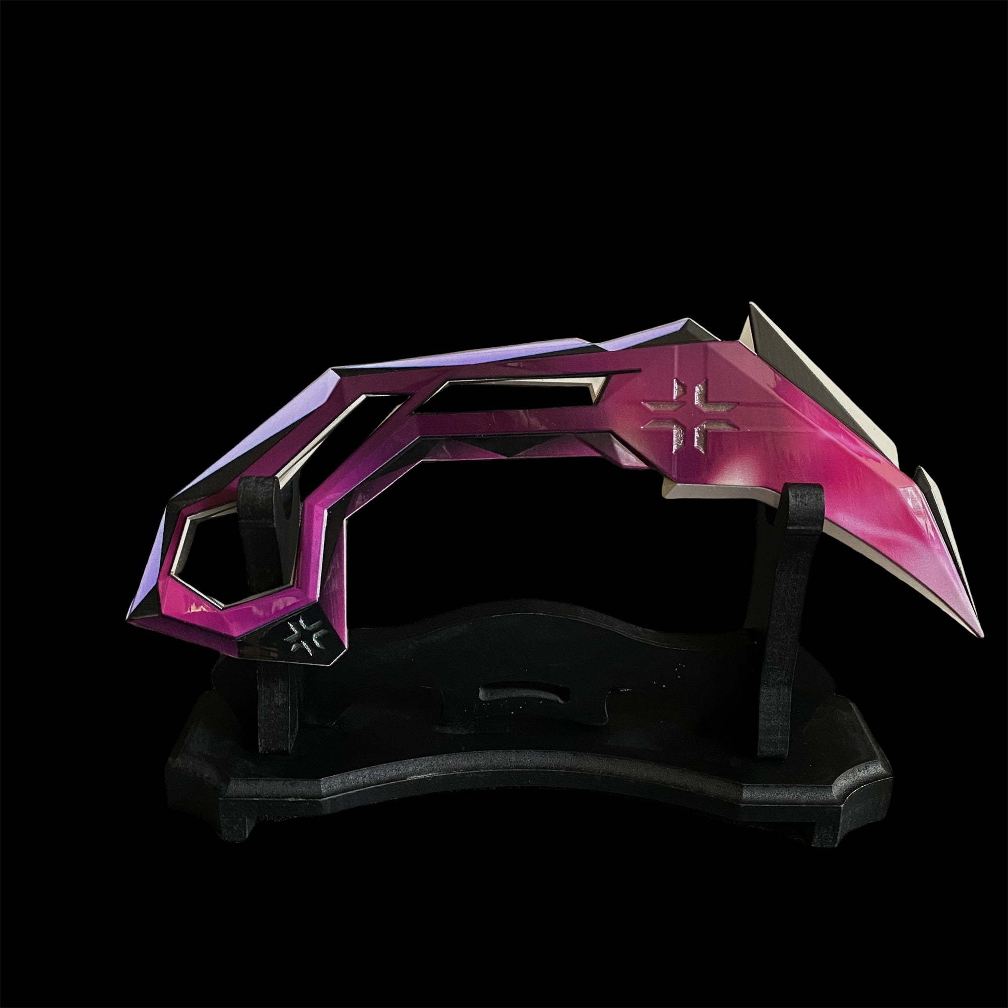 IRL VCT Karambit Blunt Blade Metal Replica Purple & Stand - Tophatter Daily Deals