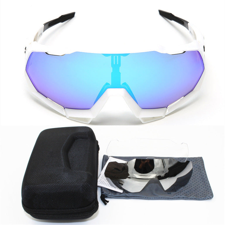 Bicycle riding glasses White 0 - Tophatter Daily Deals