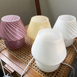 Bedside Lamp Nordic Style Glass Table Lamp Retro Bedroom Lamp 0 - Tophatter Daily Deals