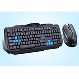 1 Set Of Durable Fashion Colorful Ergonomical Designed Wireless Black Keyboard Mouse Combos For Office & Home Computer Gam 0 - Tophatter Daily Deals