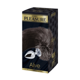 Alive Black and White Fox Tail Plug Large > Anal Range > Tail Butt Plugs - Tophatter Daily Deals