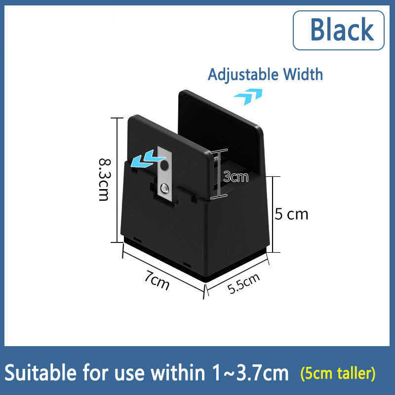 Adjustable Furniture Height Pad Black B 2PCS 0 - Tophatter Daily Deals