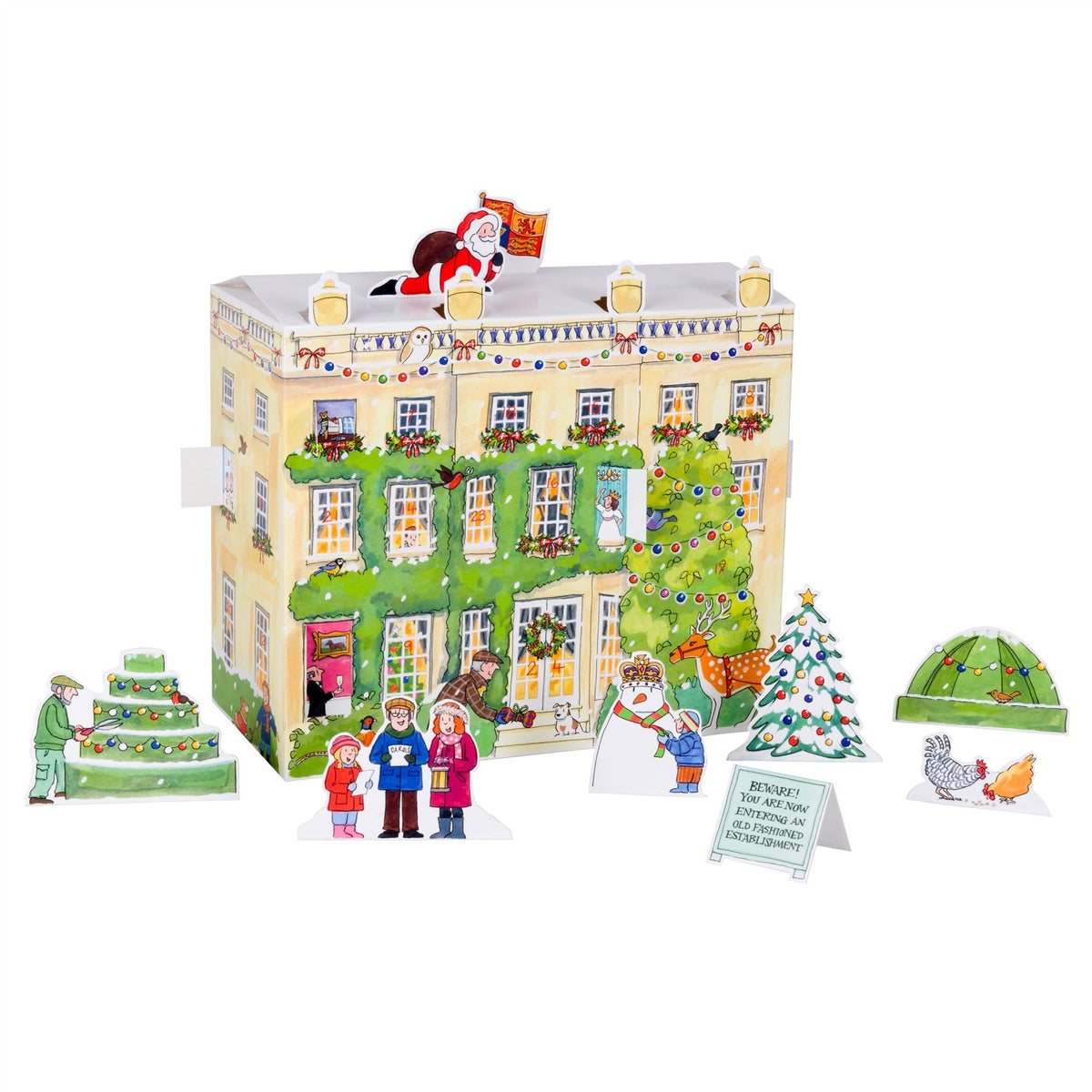 Deluxe 3D Highgrove House Advent Calendar | Freestanding Christmas Advent Calendar | House And Figures Picture Advent Calendar Advent Calendar - Tophatter Daily Deals