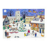 Christmas in the Village - Christmas Advent Calendar Greetings Card & Envelope Advent Calendar - Tophatter Daily Deals