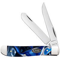 Case Mini Trapper - Ocean Blue Smooth Kirinite - 70563 Traditional Knives - Tophatter Daily Deals
