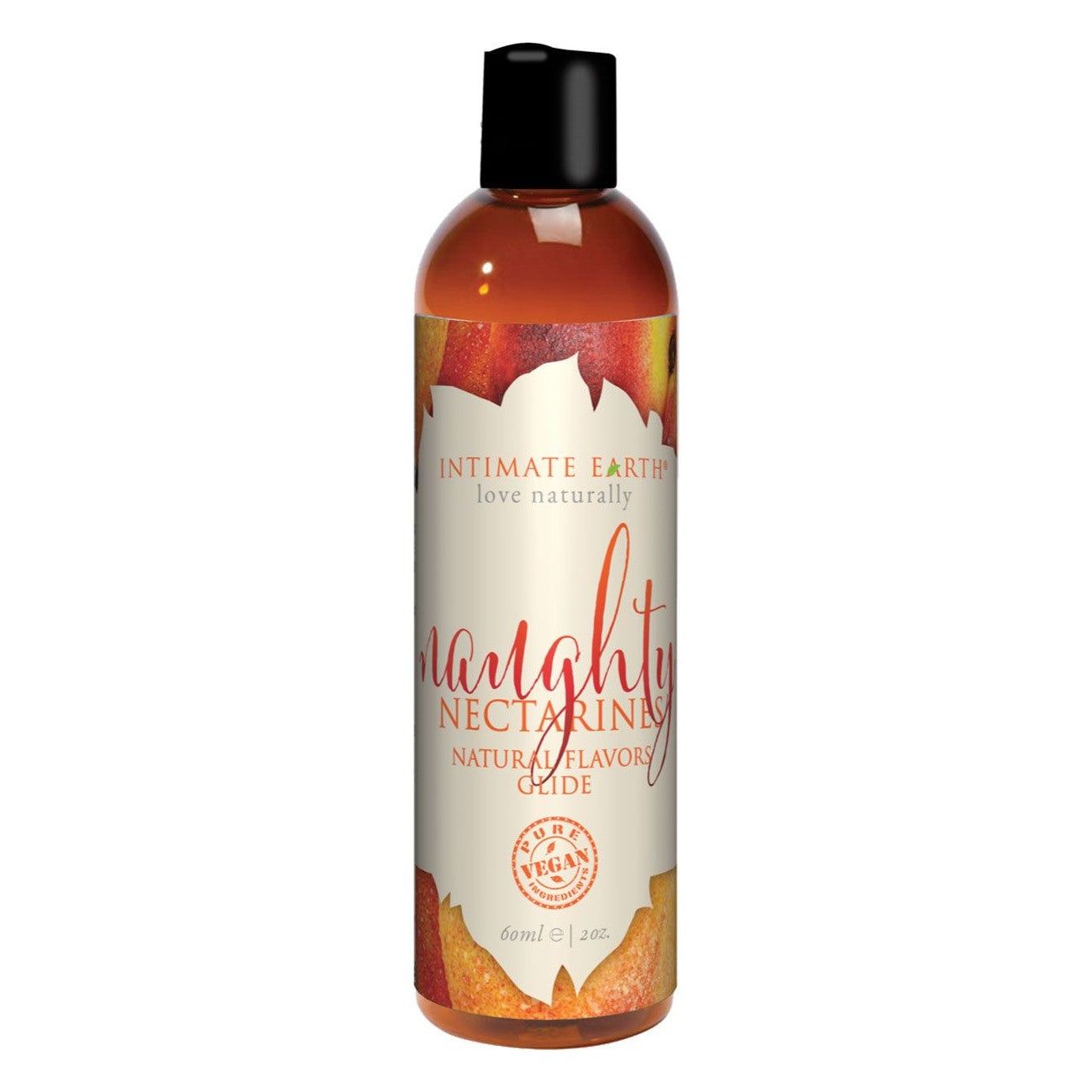 Natural Flavors Glide Lube 2 oz in Naughty Nectarines Lubricant - Tophatter Daily Deals