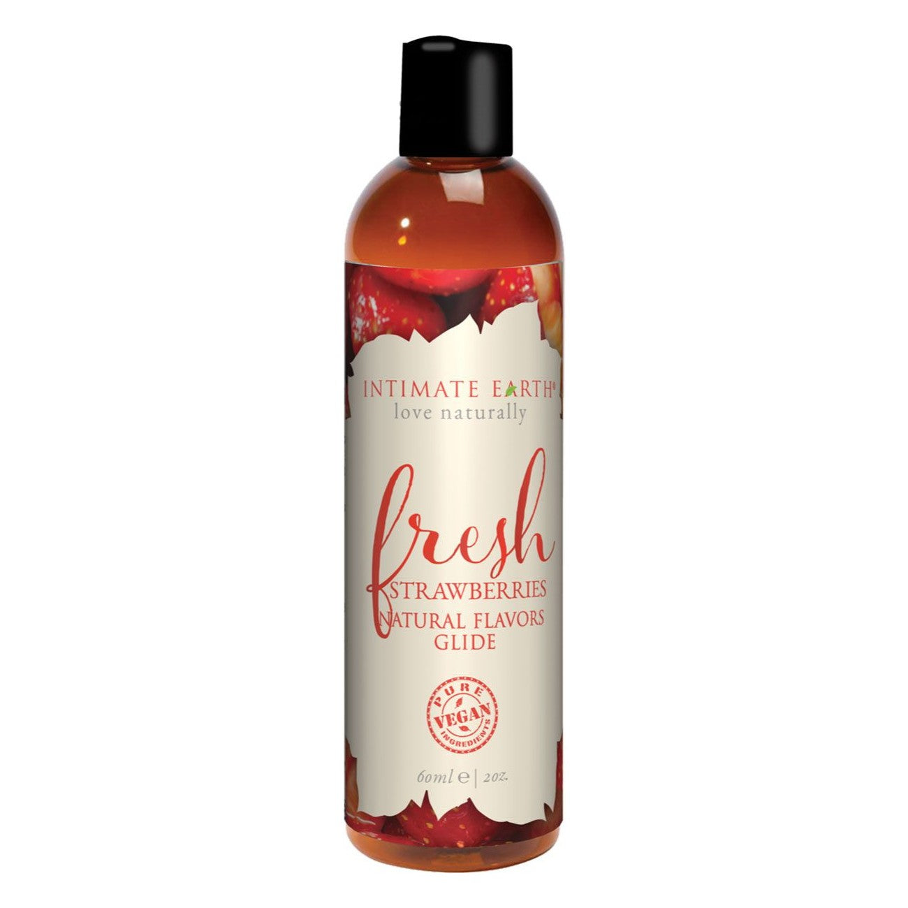 Natural Flavors Glide Lube 2 oz in Fresh Strawberries Lubricant - Tophatter Daily Deals