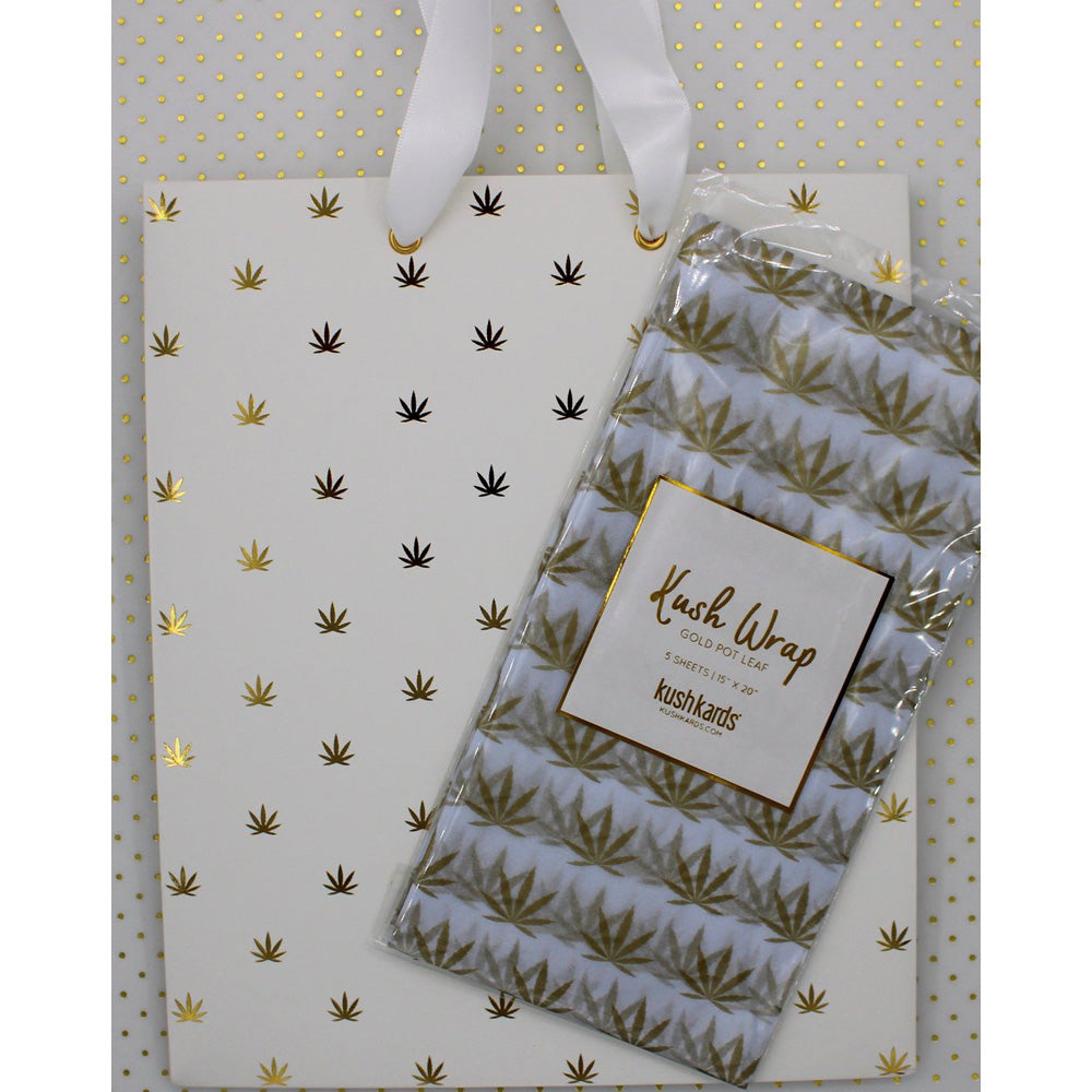 Gold/White Gift Wrap Set - Tophatter Daily Deals