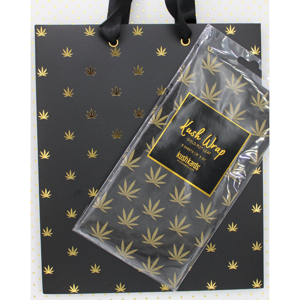 Gold/Black Gift Wrap Set - Tophatter Daily Deals