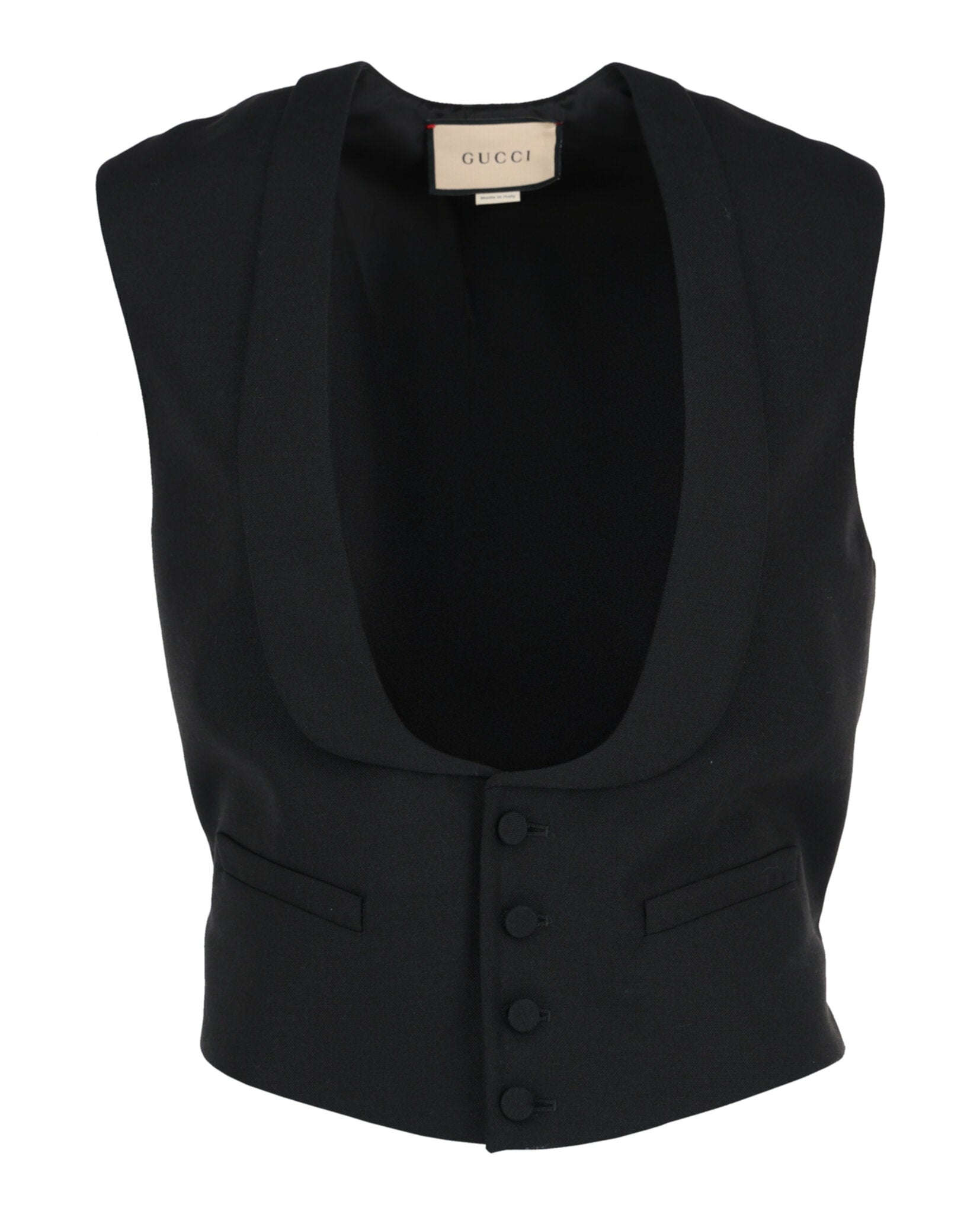 Gucci Wool Blend Vest Black Vests - Tophatter Daily Deals
