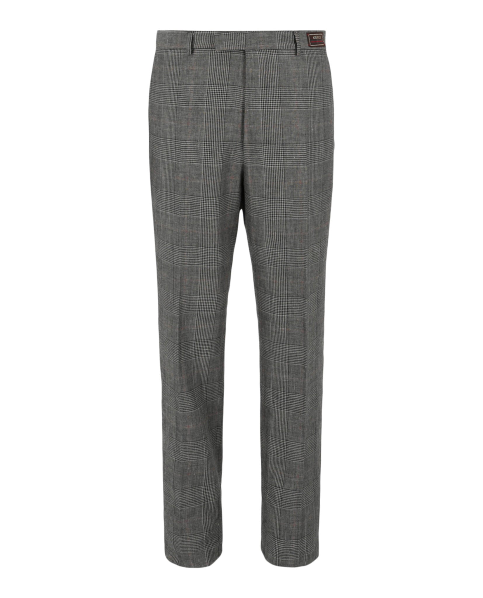 Gucci Prince of Wales Tailored Trousers Grey Beige Pants - Tophatter Daily Deals