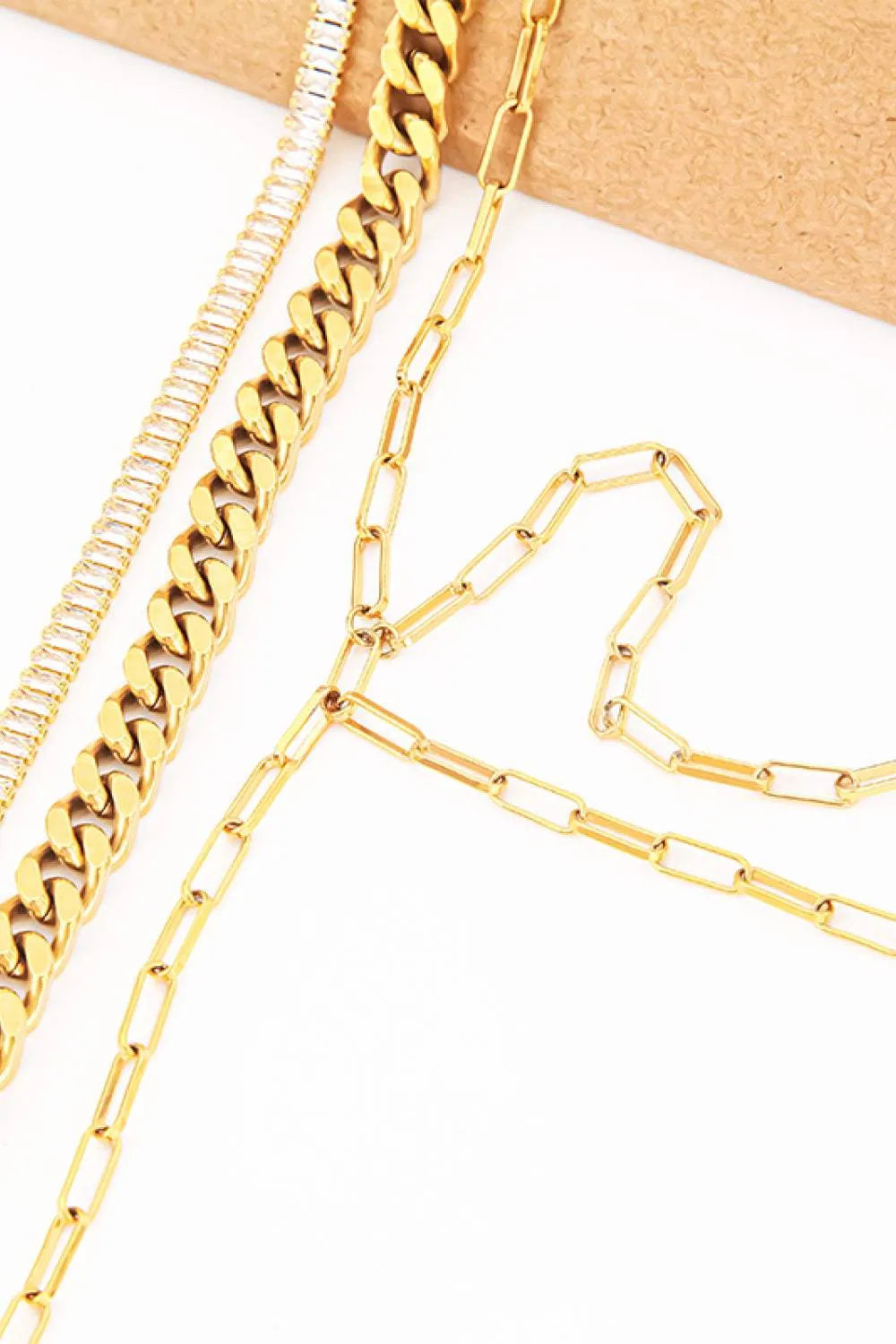Layered 18K Gold-Plated Necklace Necklaces - Tophatter Daily Deals