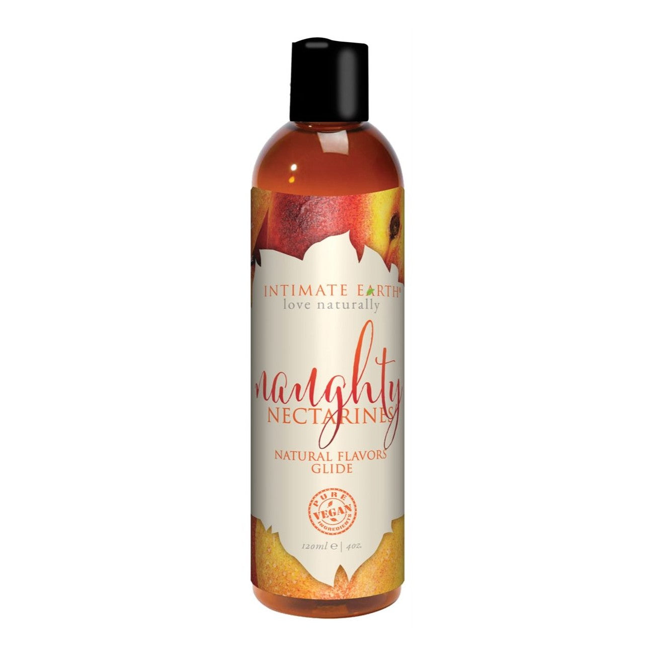 Natural Flavors Glide Lube 4 oz in Naughty Nectarines Lubricant - Tophatter Daily Deals