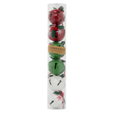 Set of 6 Baubles Festive Jingle Bells | Christmas Tree Hanging Ornaments - 4cm Baubles - Tophatter Daily Deals