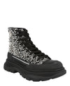 Alexander McQueen Crystal Embellished Tread Slick Boots Footwear - Tophatter Daily Deals