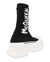 Alexander McQueen Ribbed Tread Slick Boots Footwear - Tophatter Daily Deals