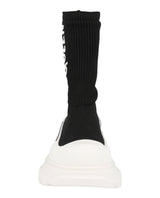 Alexander McQueen Ribbed Tread Slick Boots Footwear - Tophatter Daily Deals