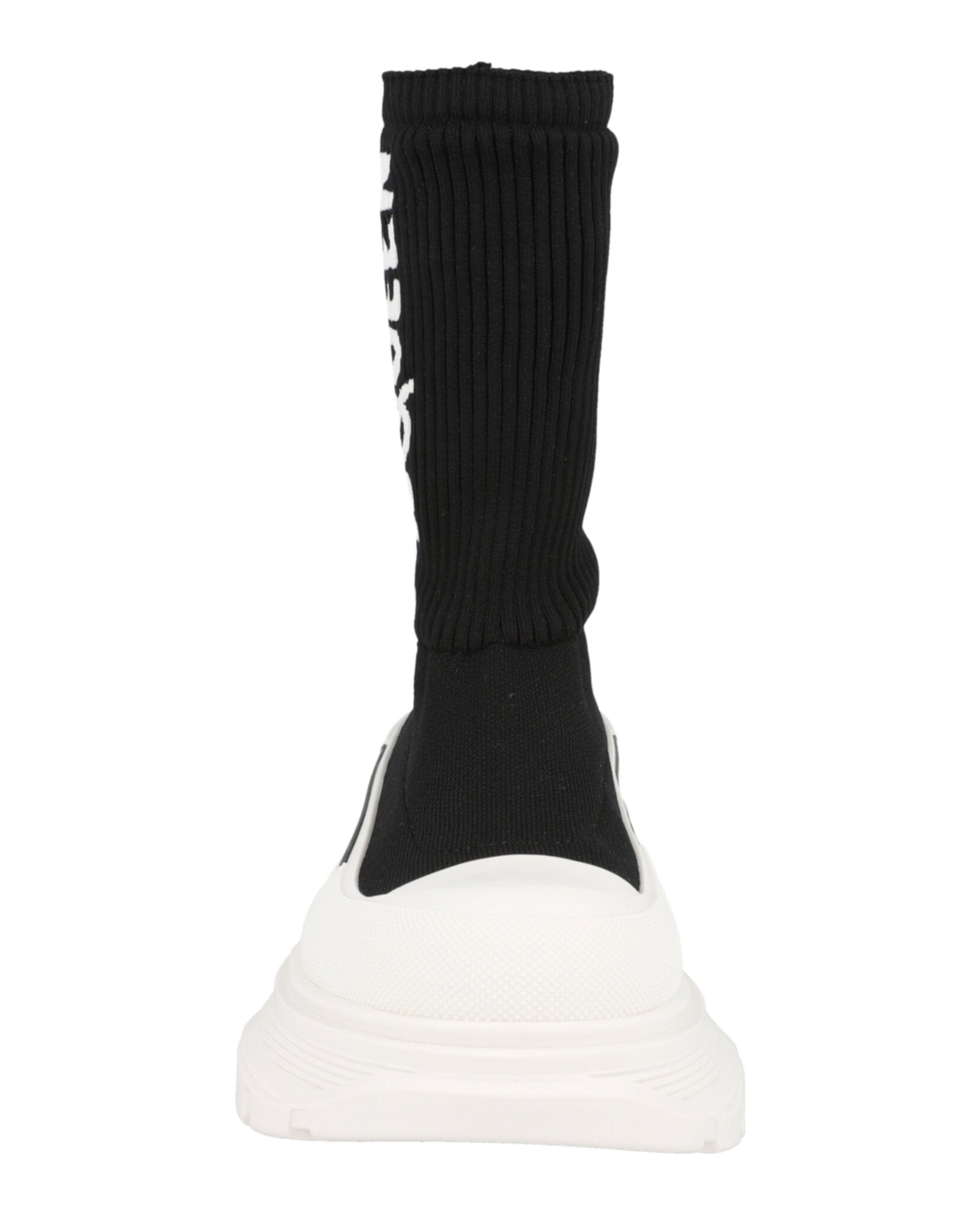 Alexander McQueen Ribbed Tread Slick Boots Footwear - Tophatter Daily Deals