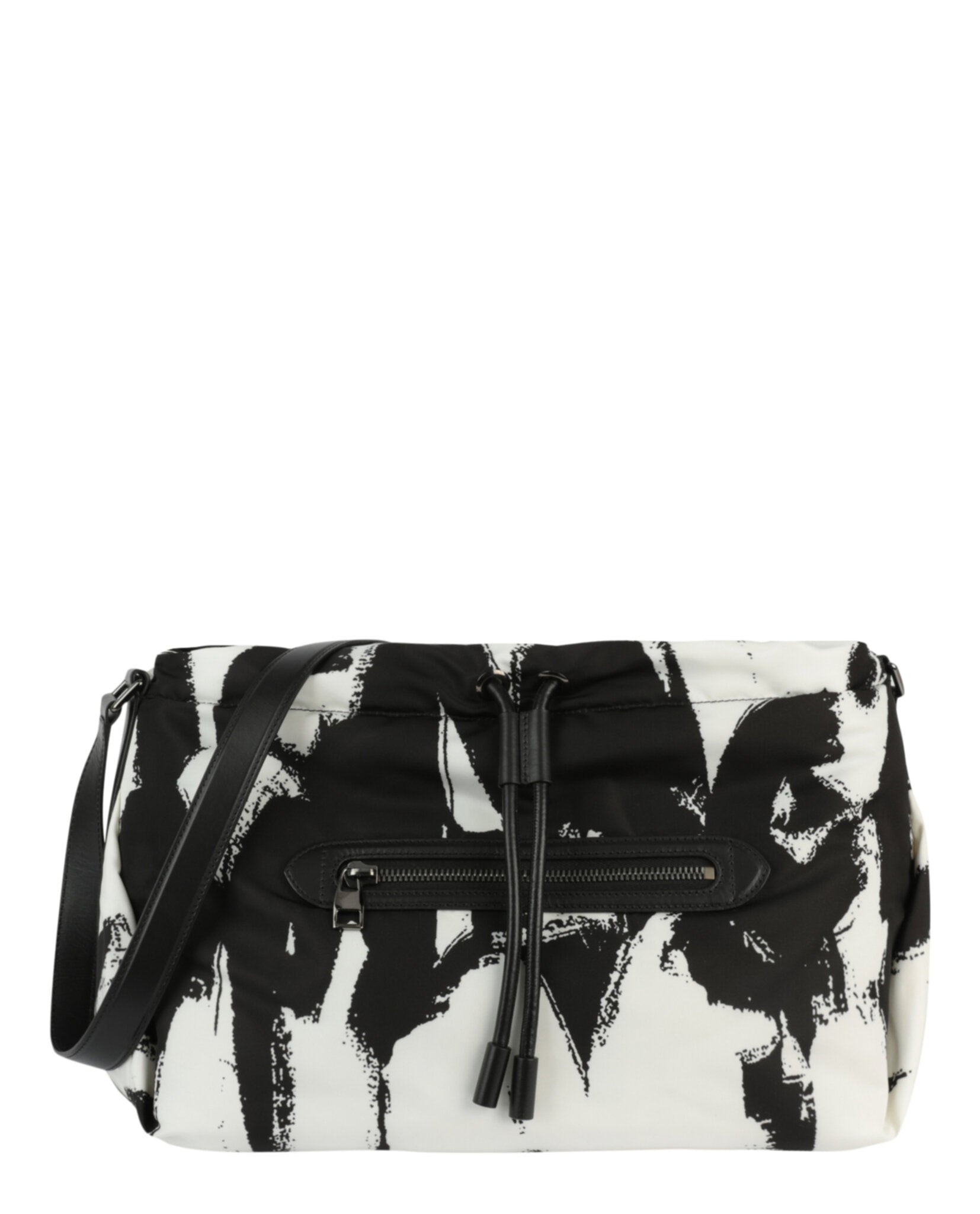 Alexander McQueen The Ball Bundle Shoulder Bag Black White-708439-16X34-1090-00008-NS Bags - Tophatter Daily Deals