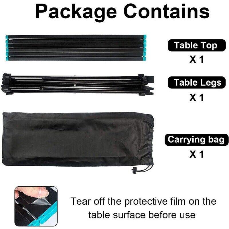 Folding Camping Tables with Carry Bag Portable Garden Picnic BBQ Beach Fishing - Tophatter Daily Deals