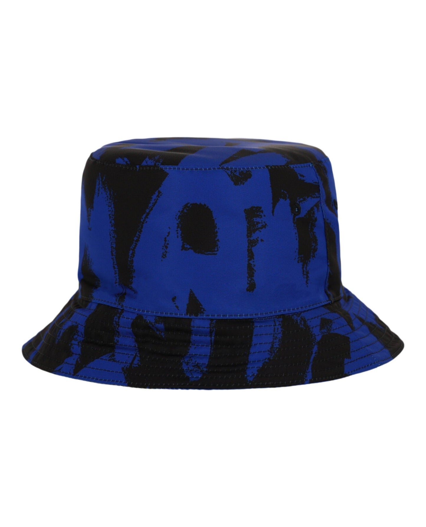 Alexander McQueen Graffiti Logo Print Bucket Hat Royal Black Headwear - Tophatter Daily Deals