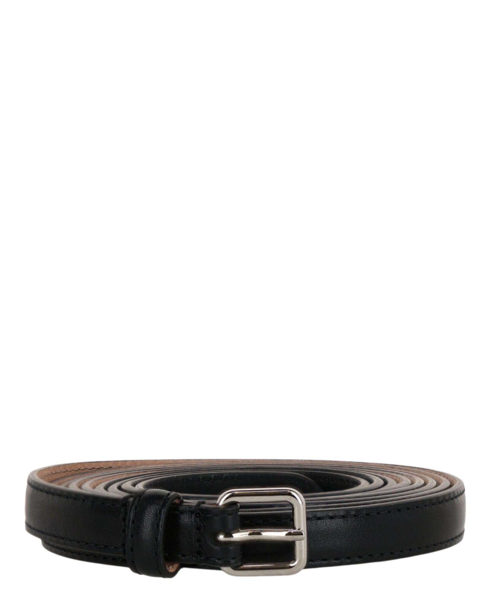 Alexander McQueen Skinny Double Belt Black Belts - Tophatter Daily Deals