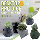 3D Printed Plant Pot Table Top RPG Dice Succulent Planter Set Home Decoration Multifunction Garden Flower Pot 0 - Tophatter Daily Deals