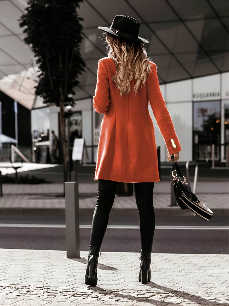 Warm Women’s Wool Coat - Tailored Fit, Flattering Winter - Tophatter Daily Deals