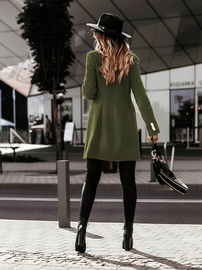 Warm Women’s Wool Coat - Tailored Fit, Flattering Winter - Tophatter Daily Deals
