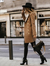 Warm Women’s Wool Coat - Tailored Fit, Flattering Winter - Tophatter Daily Deals