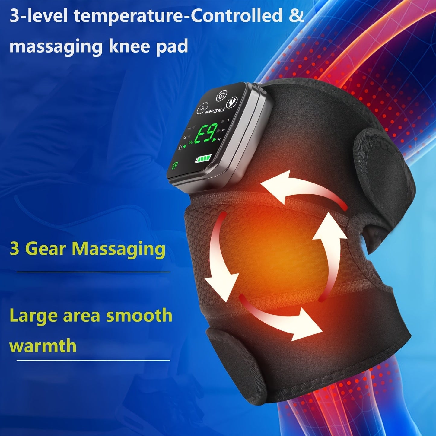 Electric Heating Vibration Knee and Shoulder Massager Health & Beauty > Massage & Relaxation > Massagers - Tophatter Daily Deals