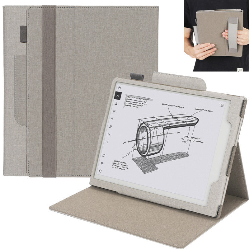Applicable ReMarkable2 Generation Electric Book Reader Leather Case Canvas Gray ReMarkable2 Generation 0 - Tophatter Daily Deals