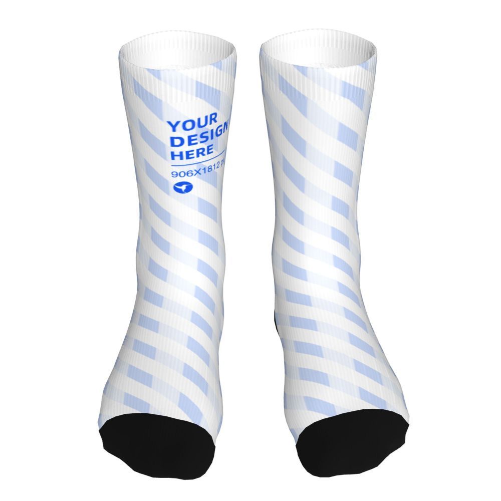 16in Thick Contrast Color Mild Skin-friendly Socks One black One size 7 - Tophatter Daily Deals