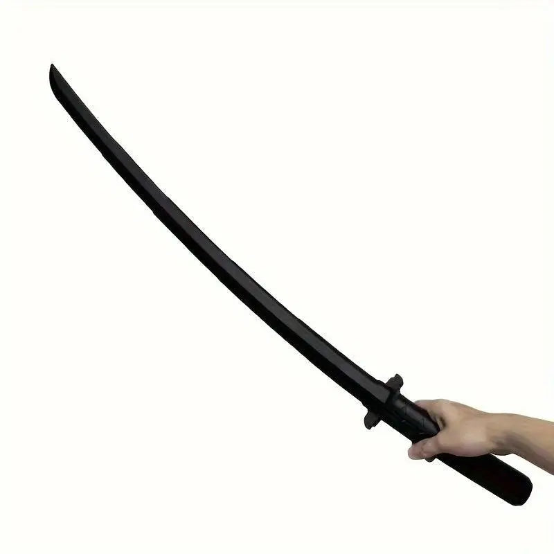 70cm/27.55in Elegant Black Samurai Sword - Perfect for Cosplay, Parties, and Stage Performances - Plastic Material, Suitable for Ages 14 and Up, No Power Required Black - Tophatter Daily Deals