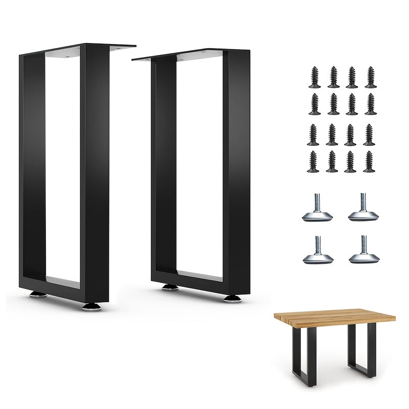 2-Pack Metal Table Legs - Tophatter Daily Deals