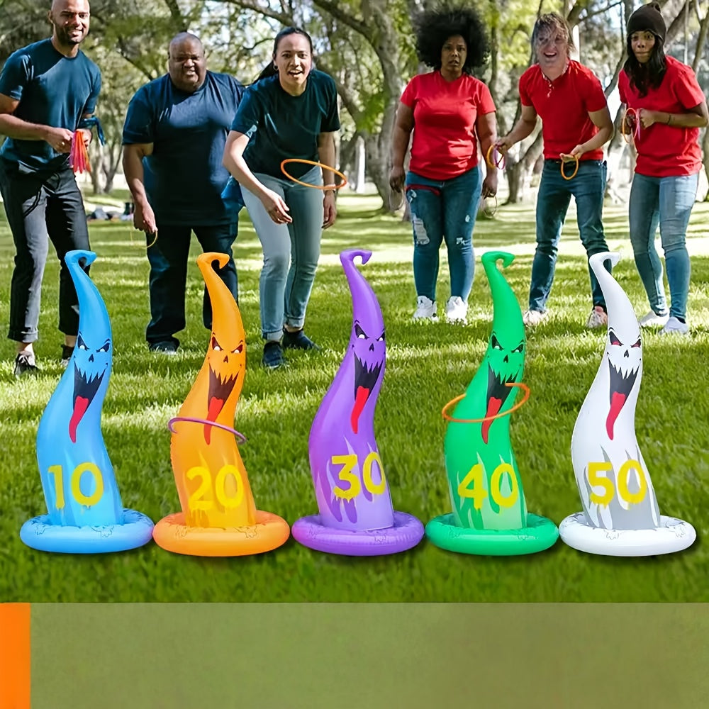 Halloween Ghost Ring Toss Game Set (5pcs) Halloween - Tophatter Daily Deals