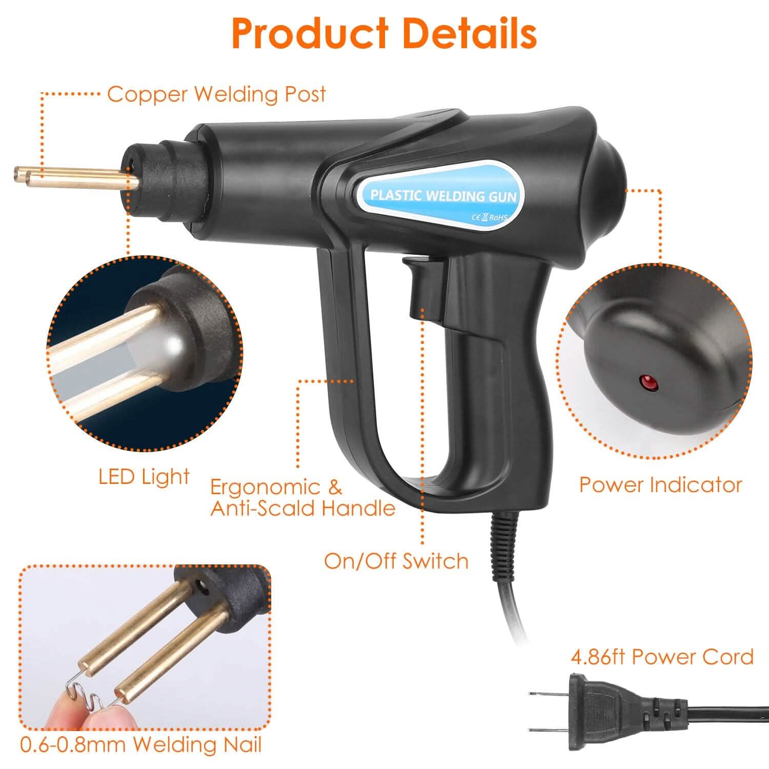 70W Plastic Welder Car Bumper Repair Kit Automotive - Tophatter Daily Deals